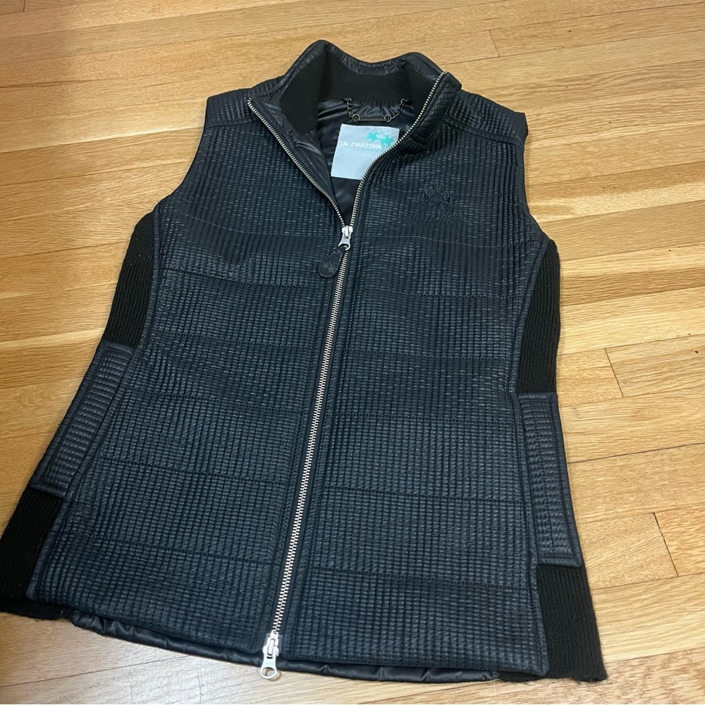 La Martina Saddlery Vest Black 2‎